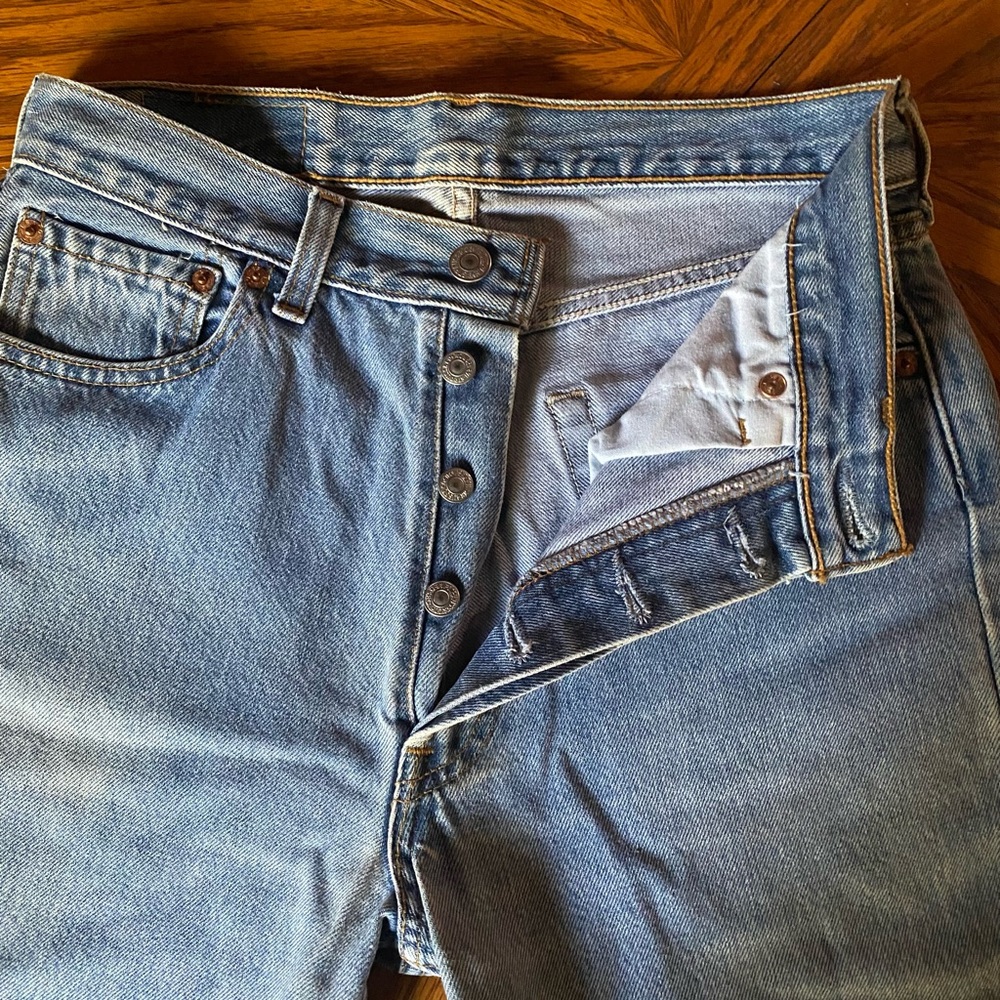 Levi's Light Blue Straight Leg Jeans